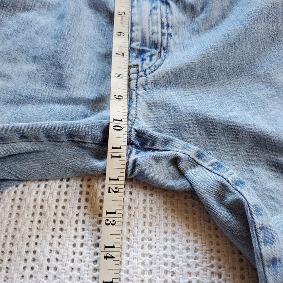 VINTAGE Y2K Women's Zana Di Hi Rise Jeans Embroidered Capri Pants Junior Size 17 - Picture 8 of 11